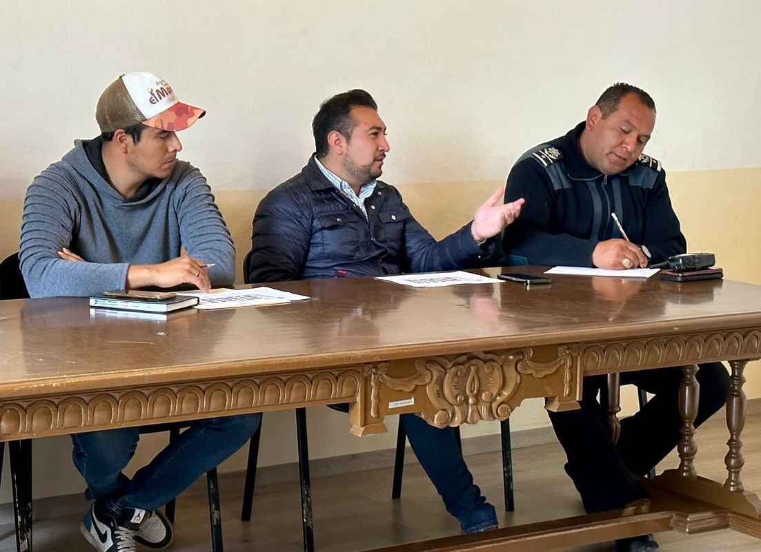 Encabeza reunión Salvador Santos Cedillo para el operativo de seguridad de la Feria Huamantla 2023